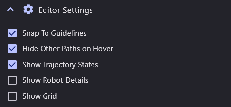 editor settings